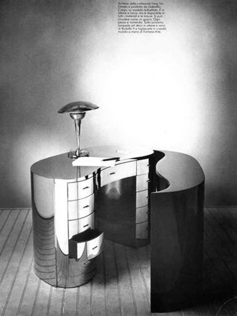 Yang Yin Desk/Bookcase, 1979  “Oggettivo e Soggettivo” Gran Bazaar, February 1980 Photo by Christopher Broadbent